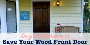 The color white sends a message of cleanliness, simplicity and clarity. Easy Maintenance To Save Your Wood Front Door Single Girl S Diy