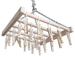 This laundry room drying rack is a wonderful rustic. Handmade Amish 25 Clothes Pin Laundry Drying Rack Farmhouse Drying Racks By Saving Shepherd Houzz