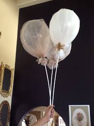 Balloons Covered With Tulle Wedding Balloons Tulle Balloons Balloons