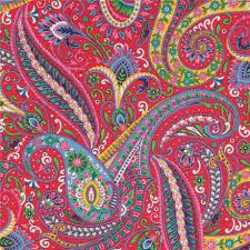 Muster zeichnung zentangle muster indische muster ethnische muster fotoalbum erstellen feen muster, indische , paisley. Roter Stoff Mit Paisley Muster Und Blumen Von Quilting Treasures Kawaii Fabric Shop