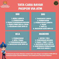 Kalo jaman dl kita kudu bolak balik ke bank bni buat antri bayar, sekarang per agustus 2016 pembayarannya dipermudah alias asoi digeboi dahhh. Cara Pembayaran Paspor Via Atm Mandiri Mudah
