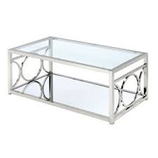 Nora Coffee Table Chrome Iohomes Metal Coffee Table Coffee Table Glass Top Coffee Table