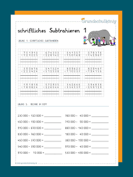 Schriftliche Subtraktion In 2020 Schriftliche Subtraktion Schriftlich Subtrahieren Arbeitsblatter Mathe
