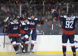 Jakub vrana lw, washington capitals. Caps Light Up Leafs Lights Go Out For Outdoor Game At Navy