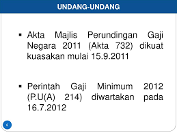 Ya, apalagi kalau bukan karena masalah gaji. Ppt Pelaksanaan Perintah Gaji Minimum 2012 Akta Majlis Perundingan Gaji Negara 2011 Akta 732 Powerpoint Presentation Id 3358786
