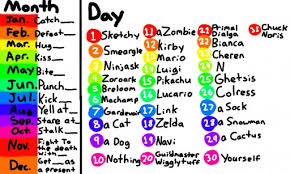 Colors Live Random Birthday Chart By Sketchy_smeargle