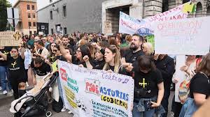 Vídeo: Profesores muestran su desencanto en las aulas en una manifestación