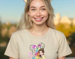 Belle Watercolor Shirts Princess Belle Shirts Beauty Shirts Disneyland  Princess Shirts Disney Princess Fan Birthday Gift, Disneyworld