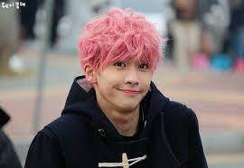 Up10tion Xiao Pink Hair Guy Boy Hairstyles Guys With Pink Hair