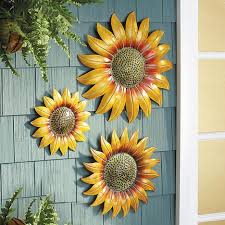 Metal Sunflower Wall Decos Sunflower Home Decor Sunflower Kitchen Decor Sunflower Kitchen