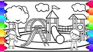 ️🧡💛💚💙💜💖 we hope you enjoy this originally crafted drawing and can draw along while watching it !! Visit Rainbowplayhouse Com To Print This Coloring Page Learn How To Draw And Color A Playground C Coloring Pages Disney Coloring Pages Coloring Pages For Kids