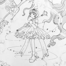 Book Of Clow Project Sakura Card Sakura Cute Coloring Pages