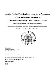 Tingkat partisipasi angkatan kerja inilah yang menunjukkan seberapa besar persentase penduduk usia kerja yang aktif secara ekonomi di suatu wilayah atau negara. Tingkat Partisipasi Angkatan Kerja Perempuan