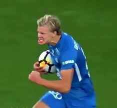 Fastest way to caption a meme. Erling Braut Haaland In His Natural Habitat Footballmemes