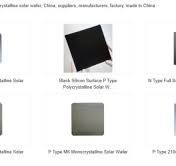 210mm*210mm P Type Monocrystalline Solar Silicon Wafer for ...