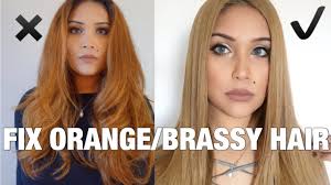 Medium ash hair color looks good on women with cool skin tones and complexions. How To Fix Orange Brassy Hair To Light Ash Brown Youtube