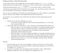 Solved Problem 2 6 Points Matlab Flow Chart You Are