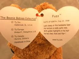 Rare Error Ty Beanie Baby Fuzz Beanie Baby Collection Ultra Rare Rare Error Retired Beanie Babies Beanie Buddies Etc K Bid