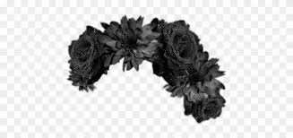 Crown Flowercrown Flower Flowers Blackcrown Black Flower Crown Png Transparent Png 463x317 6080614 Pngfind