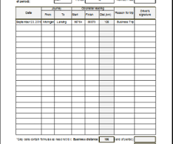 12 Car Mileage Log Sheet - Excel Templates - Excel Templates