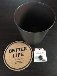 セリアゴミ箱と鍋敷きで蓋付きゴミ箱に セリア ゴミ箱 100 円ショップ裏技 裏技