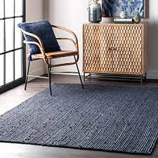 Check out our woven accent rug selection for the very best in unique or custom, handmade pieces from our home & living shops. Buy Nuloom Rigo Hand Woven Jute Accent Rug 2 X 3 Navy Online In Indonesia B084q948mf