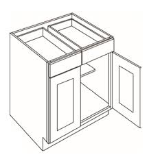 b39: 2 drawer 2 door base cabinet