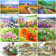 Jordon started her gardening career on martha's vineyard, creating custom landscape designs and working with renowned landscape architect, lew french.from there, jordon moved to mount washington valley and created her own style of custom landscape design with a mixture of classic and timeless new england gardens along. Huacan Paint By Number Garden Hand Painted Painting Flowers Drawing On Canvas Art Gift Diy Pictures By Number Scenery Home Decor Paint By Number Aliexpress