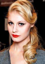 Retro Updo Hairstyles With Side Swept Bangs For Long Hair Prom Easy Vintage Hairstyles 1940s Hairstyles For Long Hair Retro Updo Hairstyles