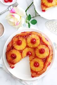 Gateau Au Yaourt Renverse A L Ananas Et Cerises Confites Recette En 2020 Recettes De Cuisine Recette Alimentation