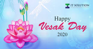 Vesak greeting poster with lotus background. Vesak Day Greetings Happy Vesak Day By It Solution Singapore