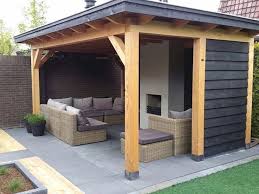 Pin Von Achim Probstle Auf Schutting Tuin In 2020 Holzhaus Garten Uberdachung Garten Terassenentwurf