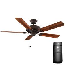 Farmington 52 In Oil Rubbed Bronze Ceiling Fan With Remote Control 19956 Bronze Ceiling Fan Ceiling Fan Ceiling Fan With Remote