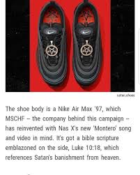 What's false although the shoes are nikes, a nike spokesperson told us the company has nothing to do with the creation or sale of the satan shoes. Vqsppyg5hjjbgm