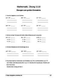 Zu ende ist die ferienzeit. Klassenarbeiten Zum Thema Multiplizieren Mathematik Kostenlos Zum Ausdrucken Musterlosungen Ebenfalls Erhaltlich