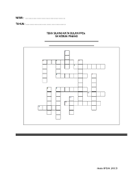 Silang kata ting 2 terbaru (soalan dan jawapan) via www.scribd.com. Teka Silang Kata Minggu Ppda