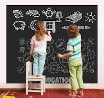 Chalkboard Wall Stickers Blackboard Wall Decals Self Adhesive Removable  Reusable Erasable Chalkboard Wallpaper for Kids Home Office