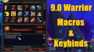 Rank 1 Warrior Macros Keybinds Pvp Pve Wow Shadowlands 9 0 Warrior Guide Youtube