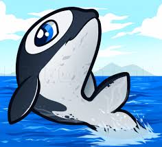 Add in a small curved line in between the two, creating the mouth! How To Draw A Killer Whale For Kids Step By Step Drawing Guide By Dawn Dragoart Com
