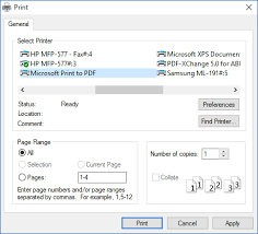 Windows 10 Win10 System Print Dialog Pdf Selected Windows 10 Windows Print