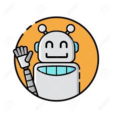 Round Robot Icon Line Style On White Background Royalty Free Cliparts Vectors And Stock Illustration Image 110399871 Keyboard shortcuts ← → flip it). round robot icon line style on white background