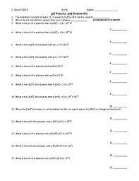 Acids, bases and salts unit plan. Acid Base Ph Practice And Review Worksheet Canvas Schoology Google