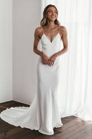 Summer Gown Silk Wedding Dress Grace Loves Lace In 2020 Sustainable Wedding Dress Slip Wedding Dress Casual Wedding Dress
