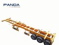 Slider Retractable Skeletal Trailer Extendable Container Panda Truck  Trailers Chassis Steel Tri Axle 40ft Semi-trailer 50-100T
