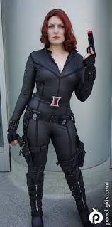 Black And Silver Superhero Suit Suit Inspired By Black Widow From The Avengers Film Black Widow Cosplay Famous Superheroes Avengers Film