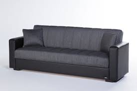 A futon bed turns from couch to sleeping surface at a moment's notice. Sidney Bolzoni Gray Convertible Sofa Bed By Mondi