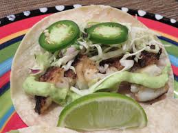Garnish with the toppings as you like and enjoy! Fish Tacos With Cilantro Lime Slaw And Spicy Avocado Sauce Amiessa S Kitchen