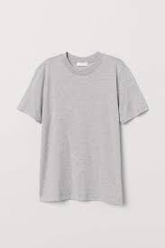 Silk Blend T Shirt Light Gray Ladies H M Us Pakaian Pria Kaos Desain Pakaian