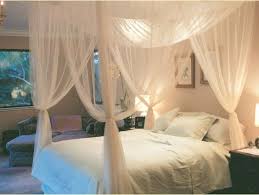 4 Corner Post Bed Canopy Mosquito Net Full Queen King Size Netting Bedding White Mosquito Net Bed Bed Net Bed Curtains