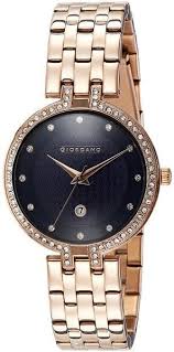 Black And Rose Gold Watch Womens Giordano Women S Watch Analog Rose Gold Watches Gold Watches Women Womens Watches